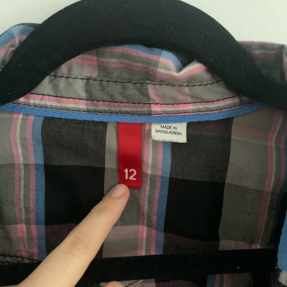 [12]👚H&M plaid shirt - Picture 3 of 9